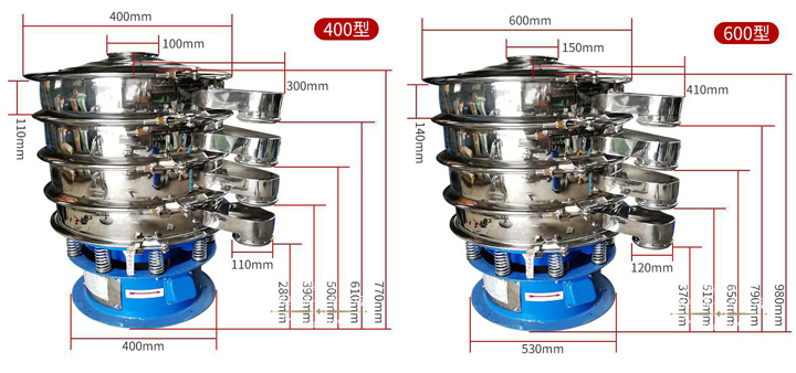 小型振动筛外形尺寸图